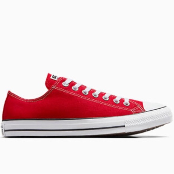NEW Red Converse Unisex Chuck Taylor All Star Canvas Sneakers Women’s Sz 8.5 - Picture 2 of 7
